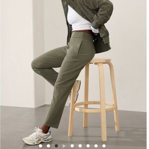 Olive Green Athleta Endless High Rise Pant